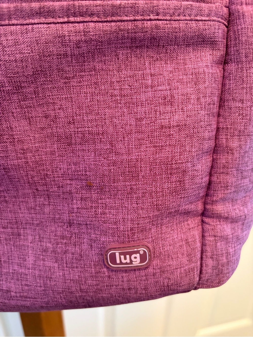 lug Original Puddle Jumper Travel Tote in Heathered Plum - Picture 5 of 16